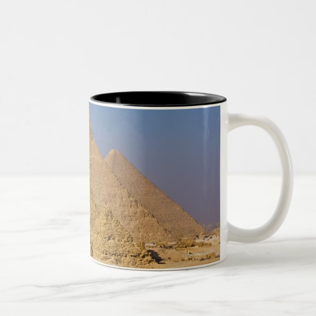 Tasse 2 Couleurs Les grandes pyramides de Gizeh, Egypte (Droit)