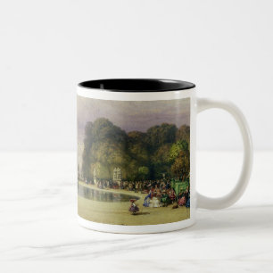 Tasse 2 Couleurs Les jardins de Tuileries, avec l'Arc de Triomphe