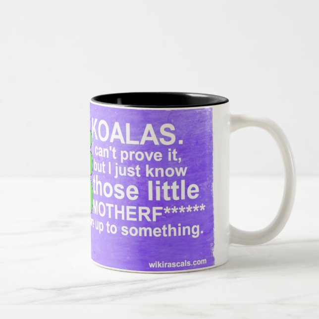 Tasse 2 Couleurs Les koala sont jusqu'à quelque chose (Droit)
