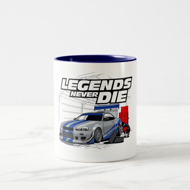 TASSE 2 COULEURS LES LÉGENDES DE SKYLINE NE MEURTENT JAMAIS ! (Centre)