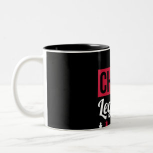 Tasse 2 Couleurs les légendes des échecs sont nées en décembre cade