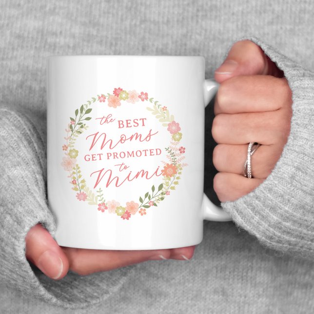Tasse 2 Couleurs Les meilleures mamans sont promues à Mimi (Créateur téléchargé)