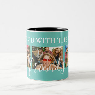 Tasse 2 Couleurs Les meilleurs amis personnalisent la photo