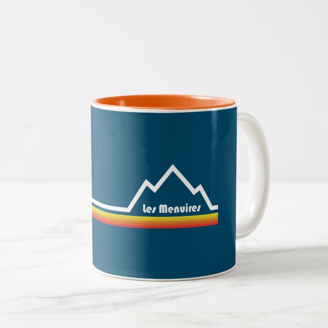 Tasse 2 Couleurs Les Menuires France (Devant droit)