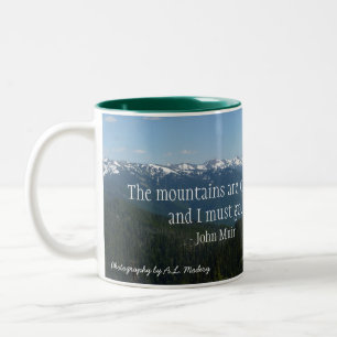 Tasse 2 Couleurs Les montagnes appellent (ouragan Ridge)