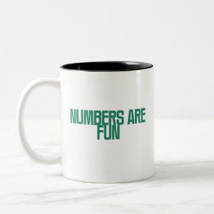 Tasse 2 Couleurs Les nombres sont amusants Mathématiques et conce