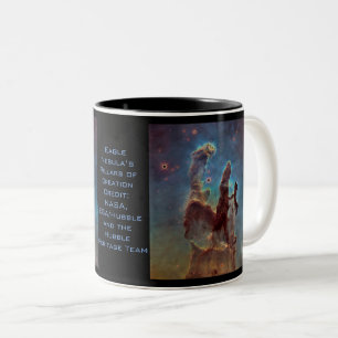 Tasse 2 Couleurs Les piliers de la nébuleuse d'Eagle de la créati