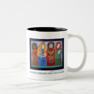 Tasse 2 Couleurs Les quatre cavaliers rencontrent leur match