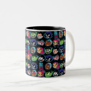 Tasse 2 Couleurs Les titans de l'adolescence vont ! motif de tête
