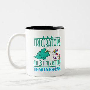 Tasse 2 Couleurs Les tricératops sont 3 fois meilleurs que les lico
