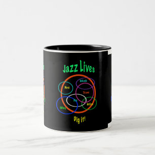 Tasse 2 Couleurs Les vies de jazz