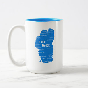 Tasse 2 Couleurs Les villes du lac Tahoe
