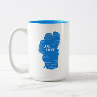 Tasse 2 Couleurs Les villes du lac Tahoe