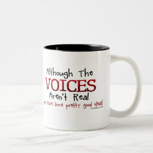Tasse 2 Couleurs Les voix ne sont pas vraiment amusantes à dire