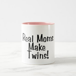 Tasse 2 Couleurs Les vraies mamans font des jumeaux