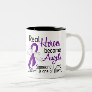 Tasse 2 Couleurs Les vrais héros deviennent Cancer pancréatique