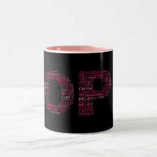 Tasse 2 Couleurs L'esprit de l'espoir (texte rose)