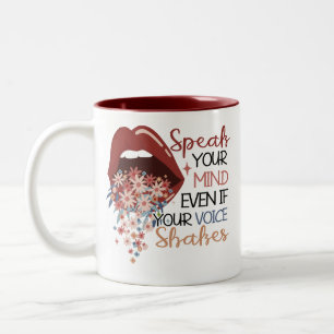 Tasse 2 Couleurs Lève ton esprit lèvres florales