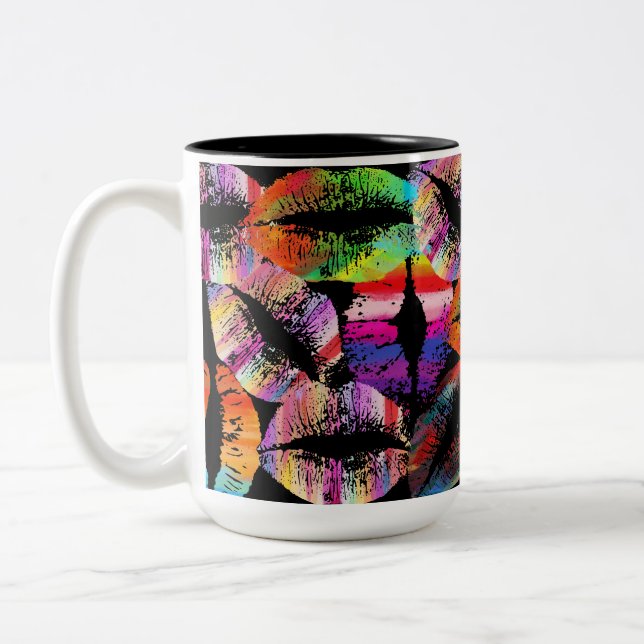 Tasse 2 Couleurs Lèvres élégantes #32 (Gauche)
