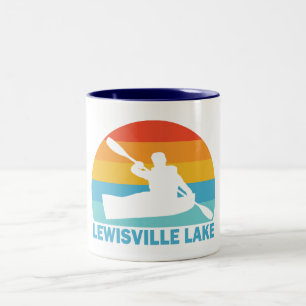 Tasse 2 Couleurs Lewisville Lake Texas Kayak