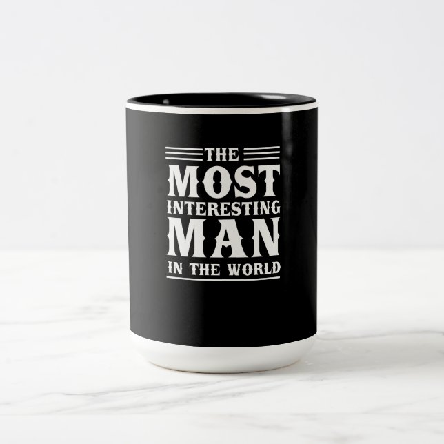 Tasse 2 Couleurs L'homme le plus intéressant du monde (Centre)