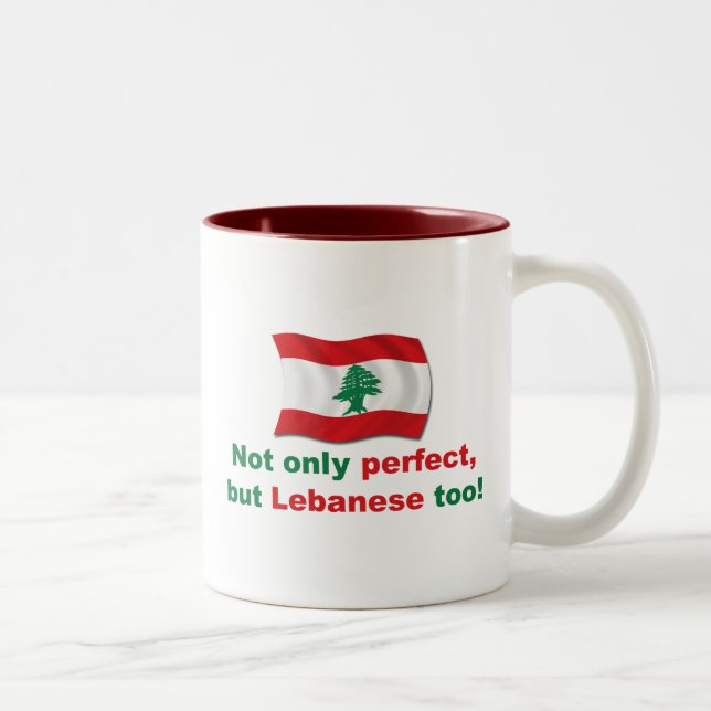 Tasse 2 Couleurs Libanais parfait (Droit)