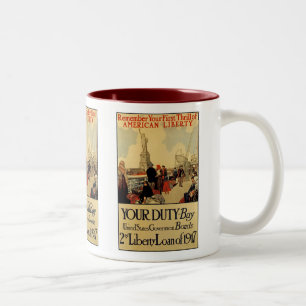Tasse 2 Couleurs Liberté américaine