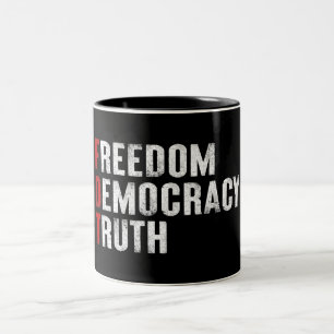 Tasse 2 Couleurs Liberté Démocratie Vérité