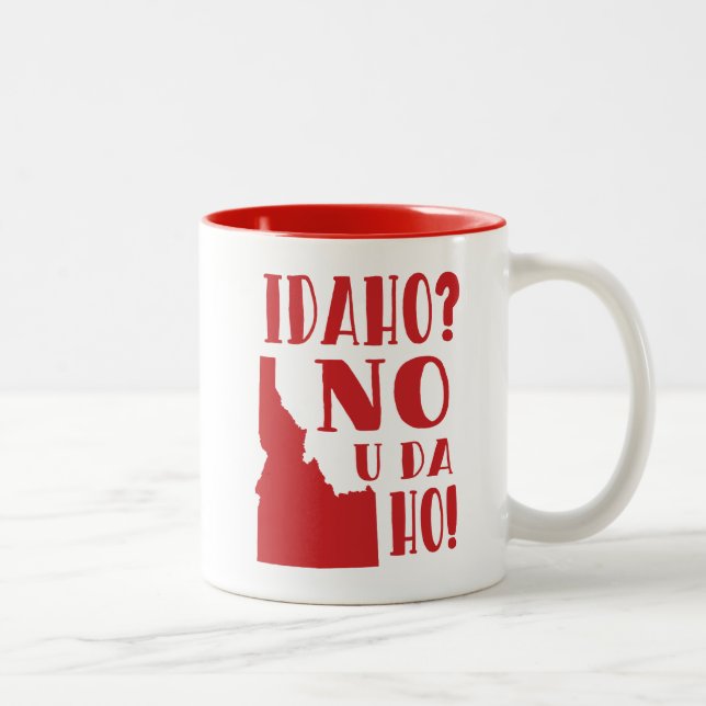 Tasse 2 Couleurs L'Idaho, non, vous le DA ho (Droit)