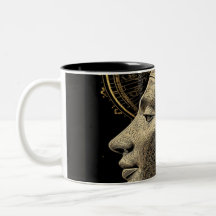 Ligne artistique moderne de Néfertiti silhouette