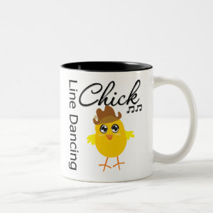 Tasse 2 Couleurs Ligne poussin de danse