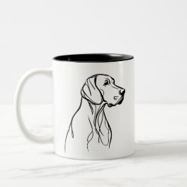 Tasse 2 Couleurs Lignes de Weim