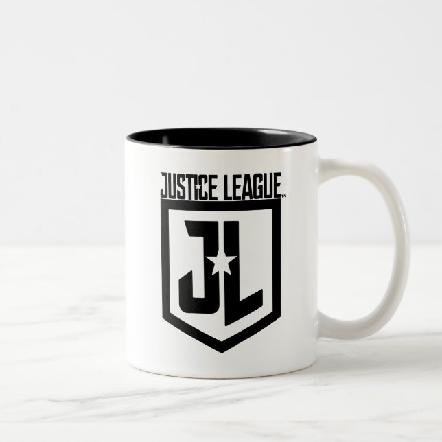 Tasse 2 Couleurs Ligue de Justice | Bouclier JL (Droit)