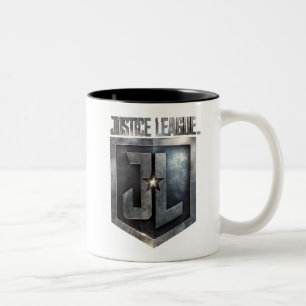 Tasse 2 Couleurs Ligue de Justice   Bouclier JL métallique