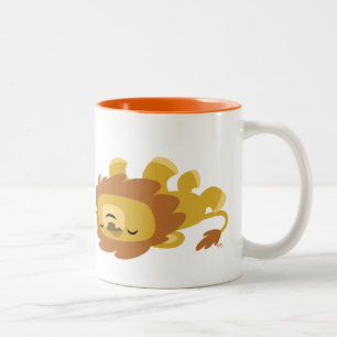 Tasse 2 Couleurs Lion caricatural mignon