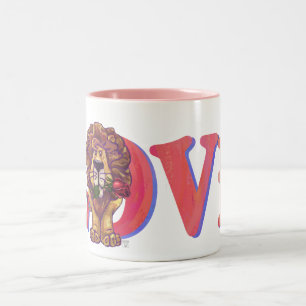 Tasse 2 Couleurs Lion Saint Valentin