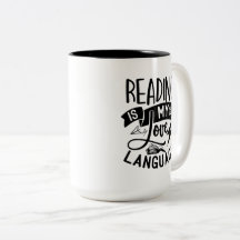 Lire est ma langue d'amour T-Shirt Throw Pillow