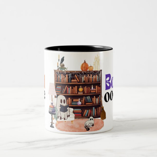 Tasse 2 Couleurs Lire plus Livres Enseignant Éffrayant, Cadeau (Centre)