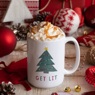 Tasse 2 Couleurs Lit Noël drôle