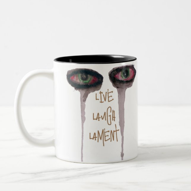 Tasse 2 Couleurs LiveLaughLament (Gauche)
