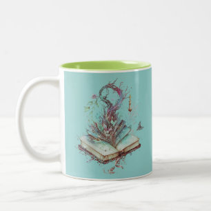 Tasse 2 Couleurs Livre d'ombres Mystique Pagan Halloween Wiccan