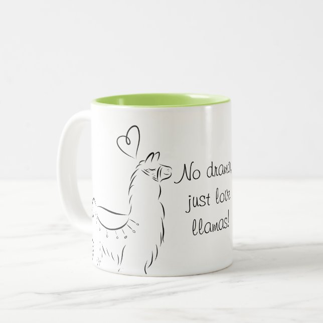 Tasse 2 Couleurs Llama (Devant gauche)