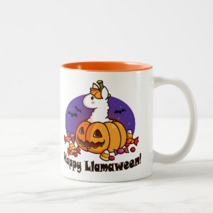 Tasse 2 Couleurs Llamaween heureux