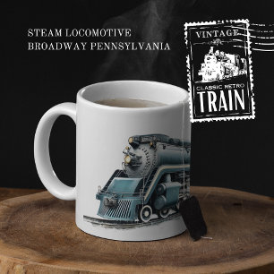 Tasse 2 Couleurs Locomotive à vapeur Broadway Pennsylvanie