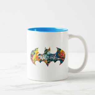 Tasse 2 Couleurs Logo Batman Graffiti Neon 80's
