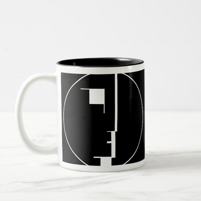 Tasse 2 Couleurs Logo de Bauhaus d'Oskar Schlemmer (Gauche)