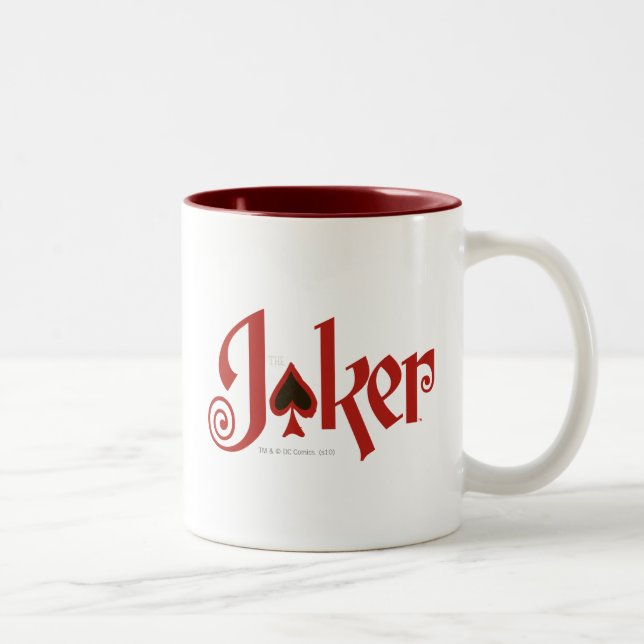 Tasse 2 Couleurs Logo de la carte de jeu Joker (Droit)