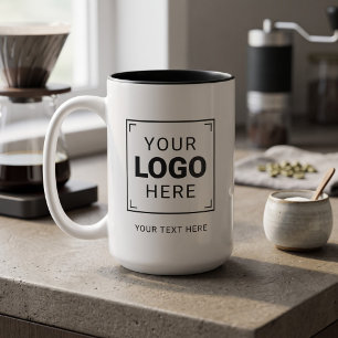 Tasse 2 Couleurs Logo de Marque Personnalisé