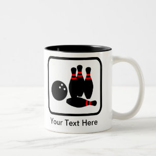 Tasse 2 Couleurs Logo de quilles personnalisable