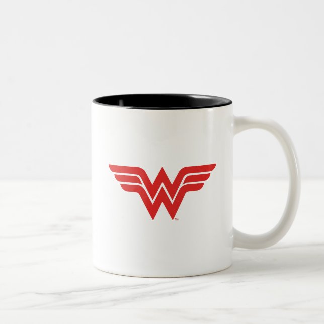 Tasse 2 Couleurs Logo de Red Wonder Woman (Droit)